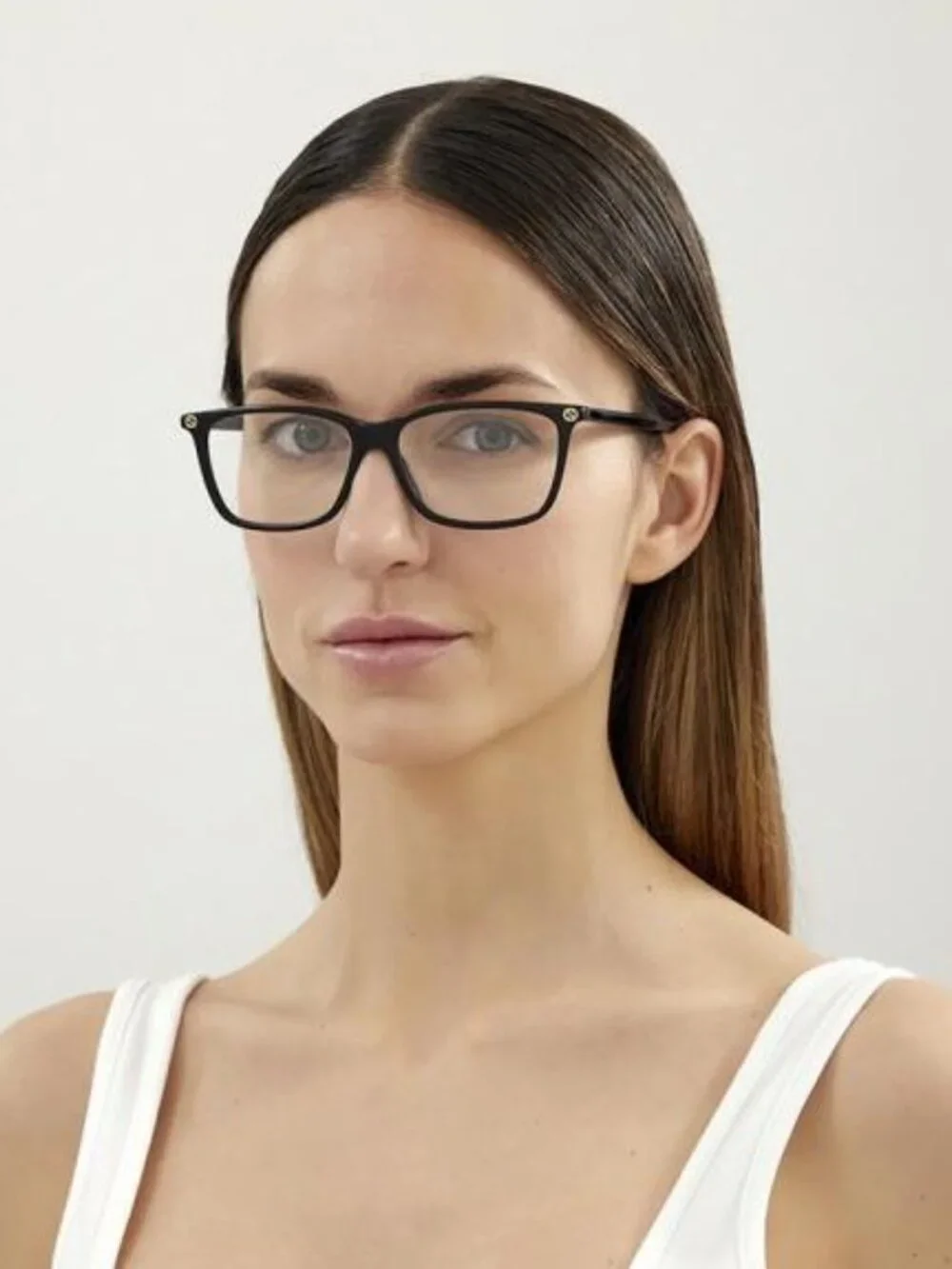 Gucci GG0094O 007 Rectangle Eyeglasses – Gloss Havana 54mm